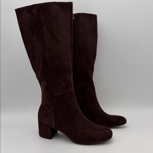 Time and Tru Dark Brown Heeled Boots